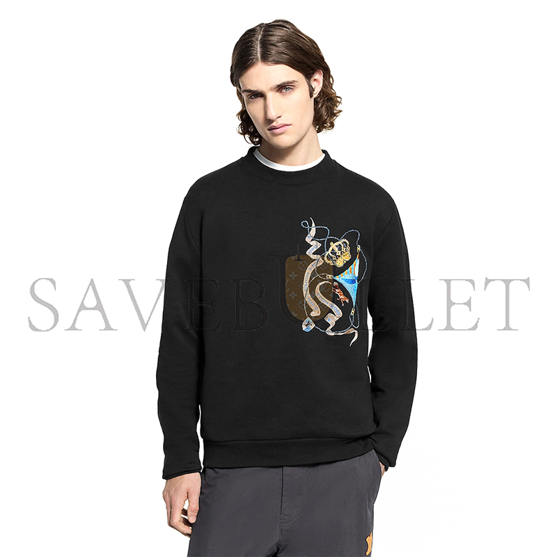 l0vis Vvtt0n embroidered long-sleeved sweatshirt 1ajccw